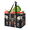 Multicolor 2, variant on Moose Reusable Grocery Bags, Foldable Reusable Shopping Bags, St.Patricks Day Shamrock Collapsible Tote Bag with Reinforced Handles for Kitchen, Picnic