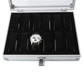 thumbnail image 1 of Greensen 1Pc 6/12 Grid Slots Aluminum Rectangle Watch Jewellery Display Storage Organizer Box Case New, Aluminum Watch Storage Case, Aluminum Watch Box, 1 of 3