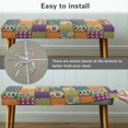 thumbnail image 6 of Chririnla with Elastic Band Rectangle Long Bench Cover for Dining Living Room, Polyester Spandex Fabric Washable Dining Bench Covers with Abrasion Resistant, 6 of 9