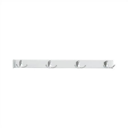 Peter Pepper 4 Hook Extruded Aluminum Coat Rack