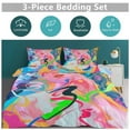 thumbnail image 6 of Duvet Cover Queen Size Abstract Oil Painting 3 Pcs Duvet Cover Set Bedding Sets Queen Soft Breathable, 6 of 6
