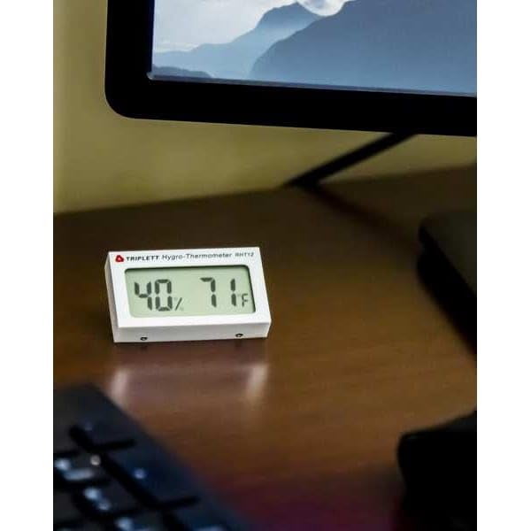 Triplett RHT12 Mini Digital Indoor Hygro-Thermometer with Dual Display Humidity and Temperature J101