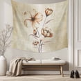 thumbnail image 5 of Brown Ombre Daisy Large Tapestry for Bedroom Wall Hanging Tapestry, Farmhouse Vintage Floral Botanical Ceiling Backdrop Tapestries Poster Blanket Wall Decor for Teens Room Living Room Dorm 86" x 104", 5 of 8