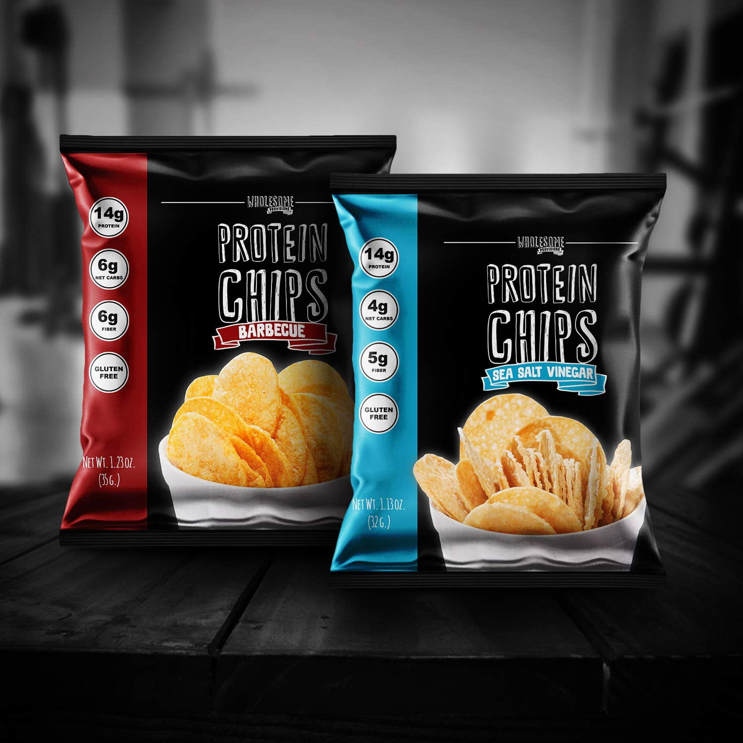 Assorted Protein Chips, Keto-Friendly, 14g Protein, 3g-4g Net Carbs, Gluten Free, Keto Snacks, Low Carb Snacks, Protein Crisps, Made in USA, 6 Pack