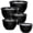 Black, variant on Greentainer Plastic with Lids Set for Kitchen, 5 Set Nesting Bowls for Mixing, Baking, Prepping, Cooking and Serving Food, Mixing Bowls Dishwasher, Microwave Safe