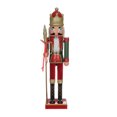 thumbnail image 1 of HOLIDAY TIME PL Christmas 33 in RED/GRN NUTCRACKER Home Decoration, 1 of 5