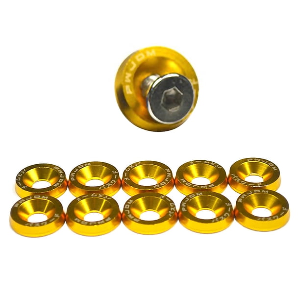 Sidaley Arandela de coche Tornillo Colorido Arandela cóncava Tornillo Motor Viste Kit Aluminio Vehículos, repuestos y accesorios Mis No.01 Sidaley VI000275-01