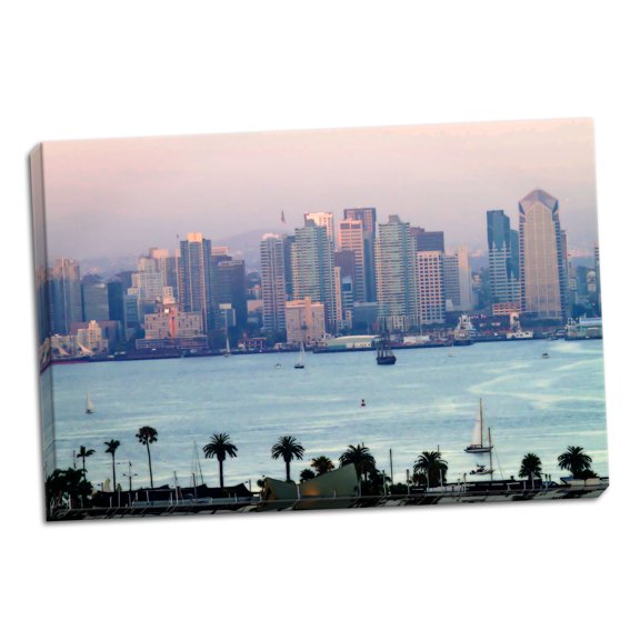 Gango Home Decor San Diego Sunset II by Alan Hausenflock (Ready to Hang); One 36x24in Hand-Stretched Canvas