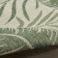 thumbnail image 3 of Nourison Garden Oasis Indoor/Outdoor Ivory Green 5' x 7' Area Rug (5x7), 3 of 9
