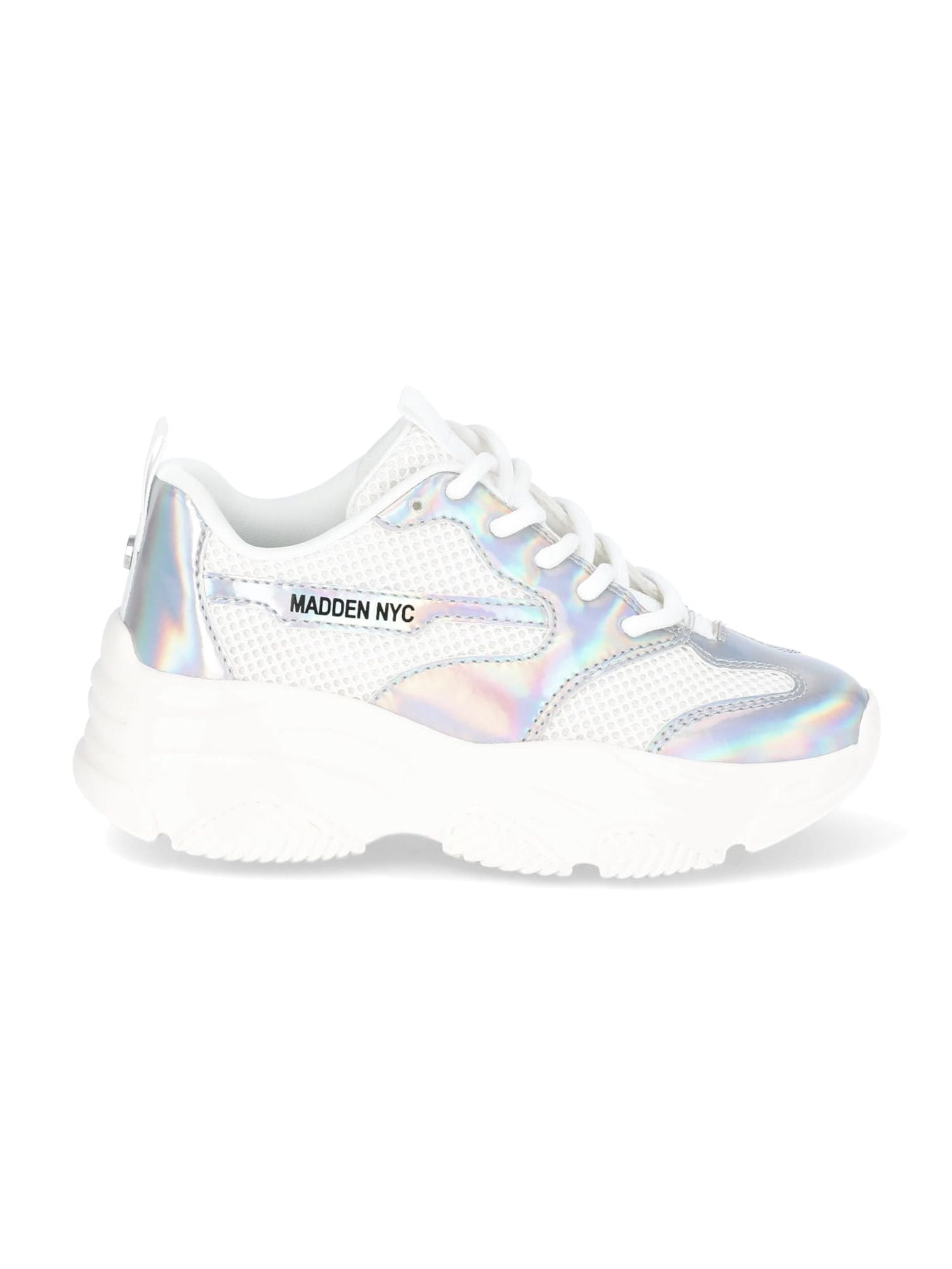 Madden NYC Little Girls and Big Girls Metallic Sporty Sneakers, Sizes 13-6