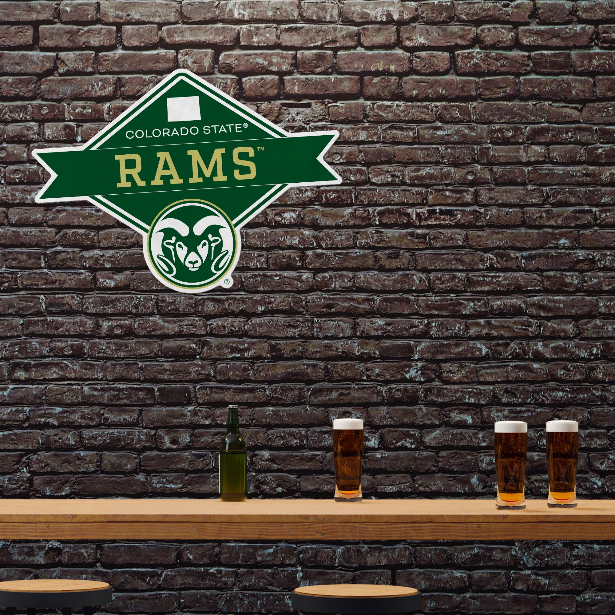 Colorado State Shape Cut Logo With Header Card - Diamond Design
