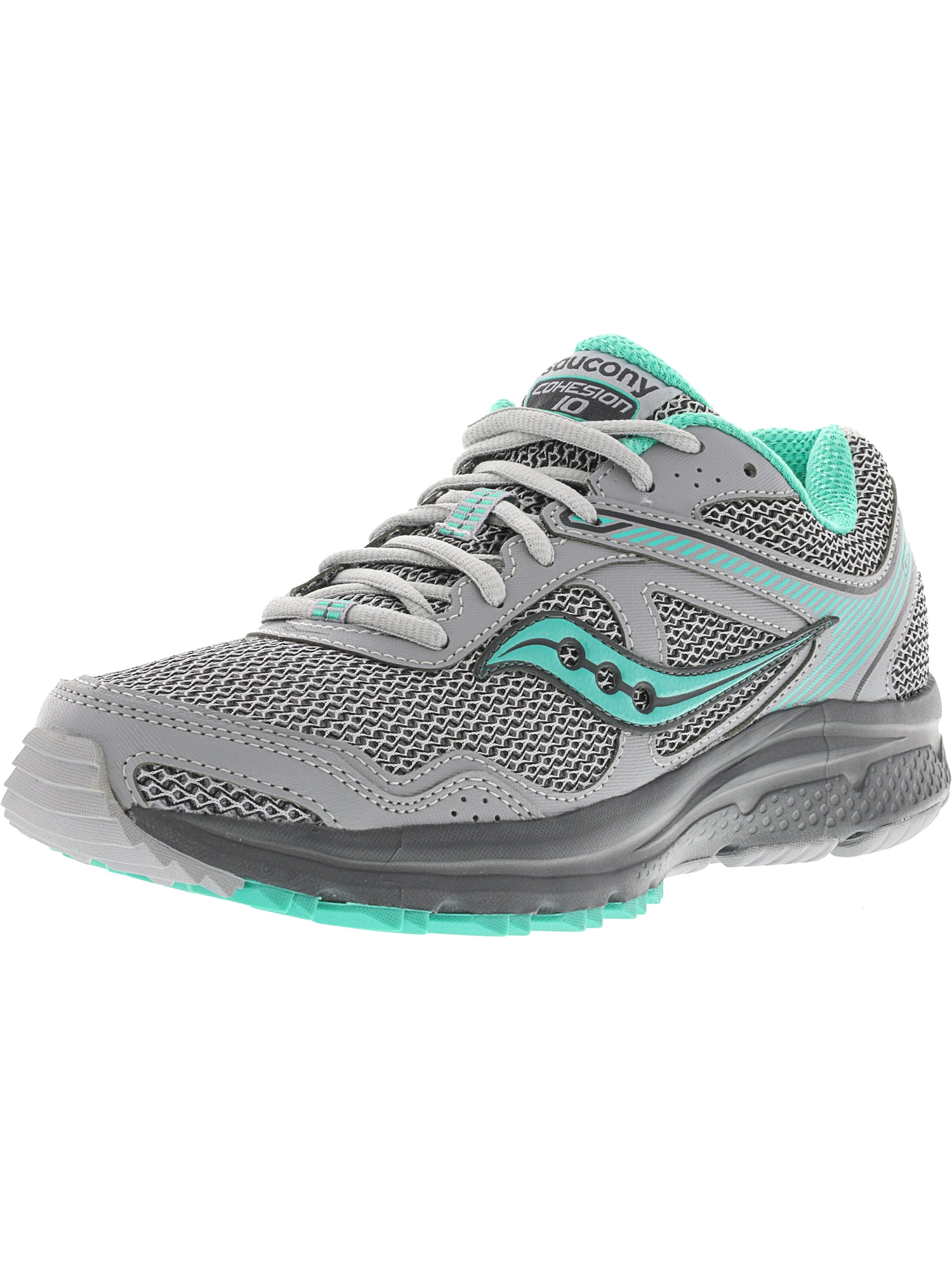 Grey / Mint Ankle-High Running Shoe 