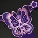 thumbnail image 3 of Gibobby Pantaleta de encaje para mujer Tanga de masaje con perlas de corte abierto para mujer(Morado,Talla única), 3 of 4