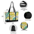 thumbnail image 2 of FORMRS Canvas Laptop Tote Bag for Women with 15.6" Computer Compartments Shoulder Handbag, Yellow Mountains, 2 of 7