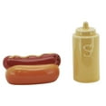 thumbnail image 5 of AMERICANA HOT DOG AND MUSTARD HAND PAINTED SALT & PEPPER SHAKER SET, 5 of 6