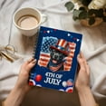 thumbnail image 3 of Patriotic Pitbull Celebrates 4th of July Spiral Bound Journal Terrier Dog Lover 5x7in Spiral Notebook - 02009, 3 of 5