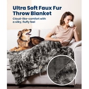 Everlasting Comfort Luxury Polyester Throw Blanket - Soft, 65”x50” (Black)