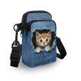 thumbnail image 3 of HELLHERO Cowboy Cat Pattern Design Women Crossbody Bag for Women Polyester Cross Body Purse with with Shoulder Strap, 3 of 7