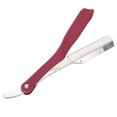 thumbnail image 3 of Straight Edge Razor Professional Folded Single Edge Blades Barber Razor Manual Shaver(S54??4 74 Purplish Red ), 3 of 8