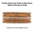 thumbnail image 5 of Efulgenz Rhinestone Bridal Bangle Jewelry Indian Bangle Set Crystal Bracelet Bangle Set Wedding Party Fashion Statement Jewelry for Women (4 Pcs) Size 2.6, 5 of 8