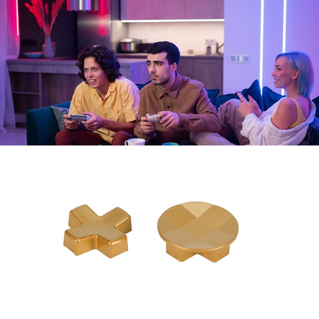 forElite D Pads, Metal Faceted Standard Replacement with Magnetic Attraction for Excellent Grip, Stainless Steel Kit for Accurate and Fast Control, Customize Gaming Feel
