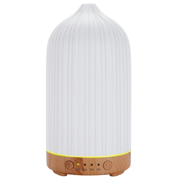 100ML Essential Oil Diffuser, Ultrasonic Cool Mist Aromatherapy Diffuser with Timer & 8-Color LED Light, Continuous & Intermittent Mist Modes, Auto-Off, Quiet Diffusers for Home Office Yoga