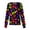 Black-A#6412MM, variant on Heart Print Scrub Jackets for Women Warm Up Snap Front Nurse Uniforms with Pocket S-5XL Plus Size Women Scrub Tops