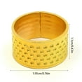 thumbnail image 3 of bedienty Knitting Rings Finger for Protection Thimble Adjustable Sewing Loop Specially-designed Crochet Tools for Home Yarn Crafts Thicken Gold Ring 1Set, 3 of 6