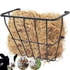 AIWFL Livestock Hay Feeder Wall Mount, 24-Gallon Iron Hay Rack for Sheep, Horses, Cattle, and Cows, 31.5"L x 15.4"W x 24.6"D