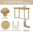 thumbnail image 4 of Euroco 5-Piece Solid Wood Counter Height Dining Table Set for 4, 47.2" Kitchen Set with 1 Rectangular Table and 4 Fabric Chairs,Rectangle Dining RoomSet for 4, 4 of 7