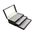 thumbnail image 3 of Organizador de joyería de cajas de lápiz Pen Caqueta de recolección de colección portátil multifuncional Caso de recolección de pluma para la oficina 36 cuadrículas gris negro, 3 of 10