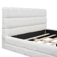 thumbnail image 6 of Queen Size Upholstered Platform Bed, White, 6 of 13