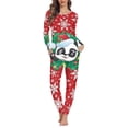 thumbnail image 1 of Pijama de dos piezas para mujer, ropa de dormir cómoda, traje de Casa de manga larga, informal, cómoda, regalos de Navidad, otoño, 1 of 3