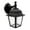 Black, variant on Maxxima LED Porch Lantern Outdoor Wall Light Fixture - Aged Bronze, Clear Water Glass, Photocell Sensor, 875 Lumens, 3000K Warm White, Dusk to Dawn Light Sensor, Exterior Decorative Light