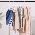 thumbnail image 5 of Unique Bargains Extra Large Plastic Adjustable Shoulder Clothes Hangers 10 Pcs White, 5 of 6