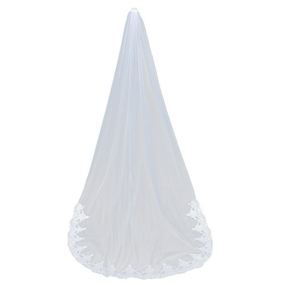 ITSELFER Bride Wedding Veil Cathedral Lace Long Veil Wedding Dress Veil Bridal Headpiece