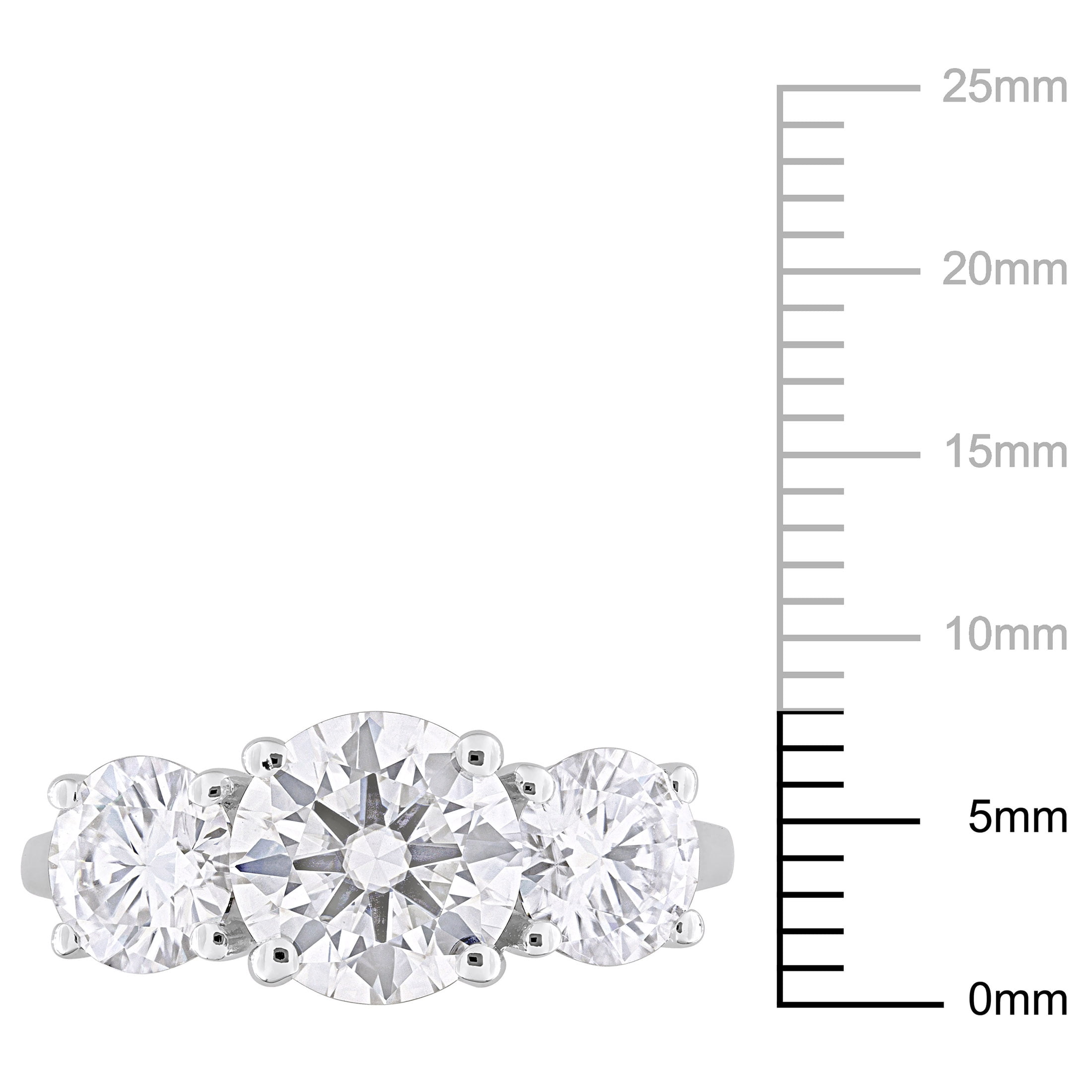 Everly Women's Created Moissanite Sterling Silver Ring