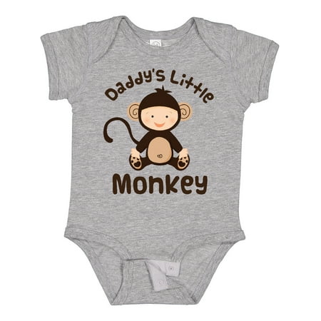 

Inktastic Daddys Little Monkey Boys or Girls Baby Bodysuit