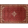 thumbnail image 1 of Ahgly Company Indoor Rectangle Traditional Sienna Brown Persian Area Rugs, Swatch Sample, 1 of 6