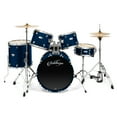 thumbnail image 2 of Ashthorpe 5-Piece Full-Size Adult Drum Set with Remo Drumheads & Premium Brass Cymbals - Blue, 2 of 7