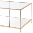 thumbnail image 4 of Furniture of America Tenne Glass Top Coffee Table, Champagne, 4 of 5
