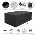thumbnail image 4 of ERQVHQV Mesa de jardín Rectangular Cubierta Impermeable para Muebles de jardín Cubierta Protectora para Muebles de jardín Lona Lona para Muebles de Exterior a Prueba de Viento, 210D Anti-UV 180*120*74cm oso de fresa Electrónica, 4 of 5