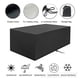 thumbnail image 4 of ERQVHQV Mesa de jardín Rectangular Cubierta Impermeable para Muebles de jardín Cubierta Protectora para Muebles de jardín Lona Lona para Muebles de Exterior a Prueba de Viento, 210D Anti-UV 190*66*89cm oso de fresa Electrónica, 4 of 5