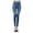 Blue, variant on EFINNY Women's Stretch Skinny Denim Print Fake Jeans Slim Fit Pants
