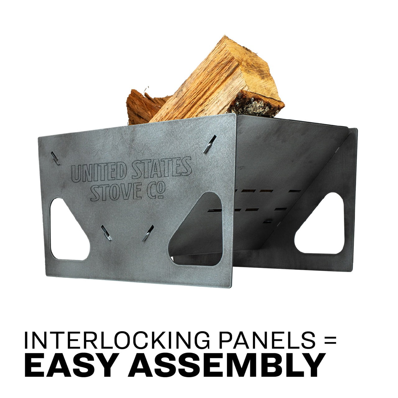 US Stove US15VP Portable Collapsible Rectangular Fire Pit
