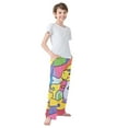 thumbnail image 4 of FORMRS Kids Pajama Pants with Pockets Size 6-8Y Boys Lounge Sleep Bottoms, Vibrant Dinosaur, 4 of 8