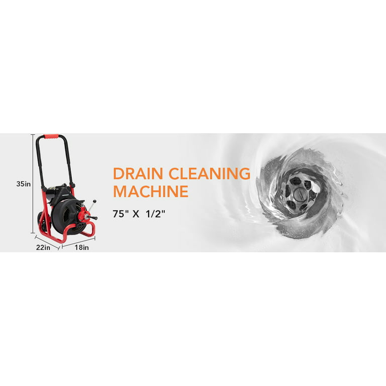 A75 Electric Snake Pipe Drain Cleaning Machine Clogged Plumbing Tools for  Sale - China Drain Cleaning, Pipe Cleaning