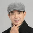 thumbnail image 2 of Fgnfyis British Retro Unisex Mens Hats Fashionable Newsboy Beret Cap for Men Women Casual Daily Wear with Denim All Season Soft Grey, 2 of 4