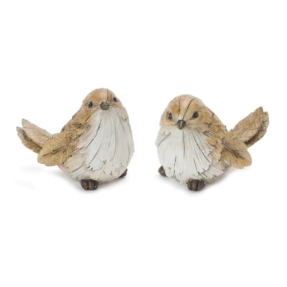 Melrose International LLC Bird (Set of 2) 3.25"H, 3.5"H Resin