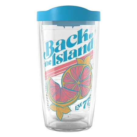 

Tervis Margaritaville - Back to the Island Made in USA Double Walled Insulated Tumbler Travel Cup Keeps Drinks Cold & Hot 16oz Classic